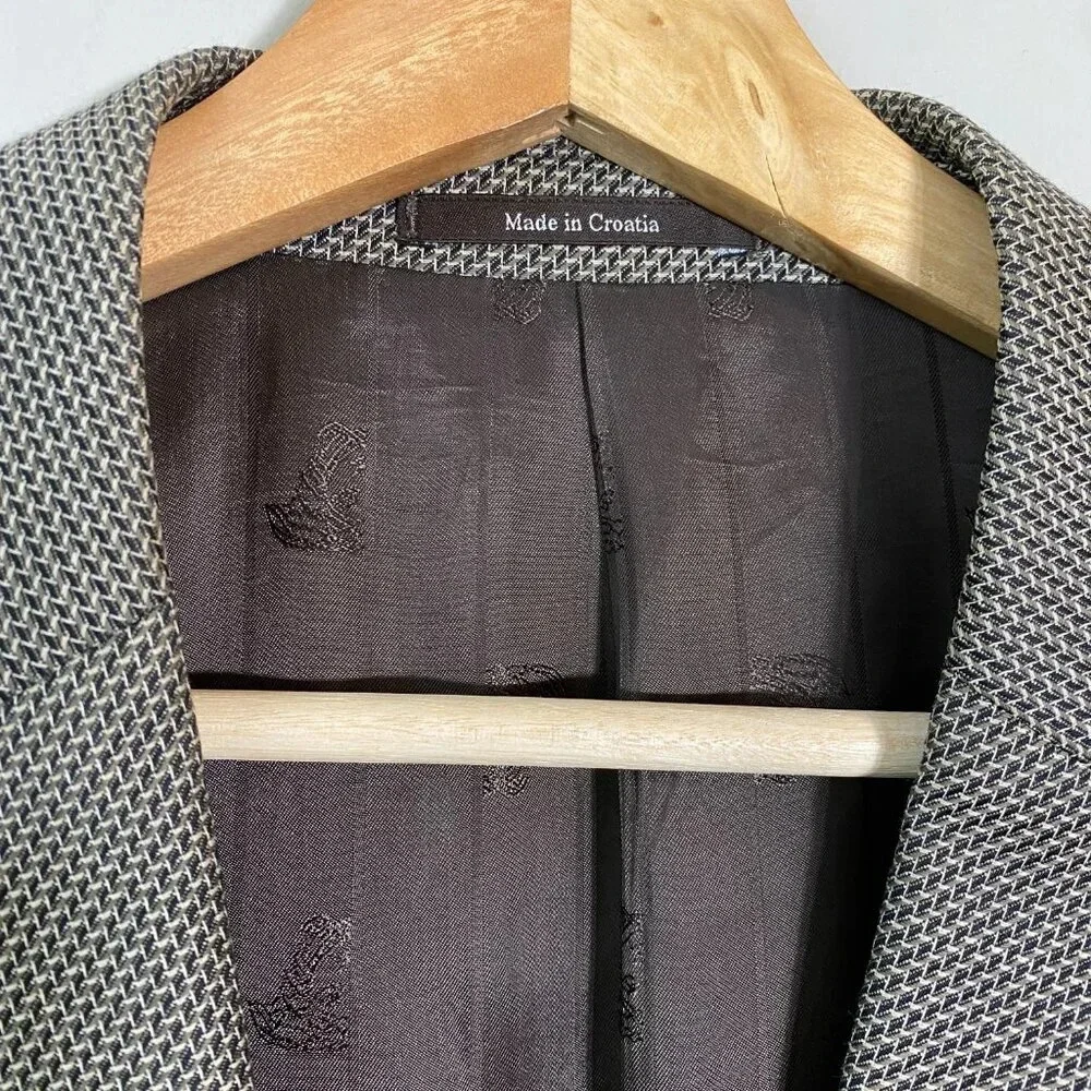 Versace Collection Men's US 42R EUR 52 Wool Sport Coat Dinner Jacket Blazer Tan